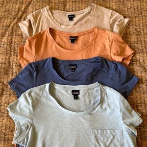 Washed but never worn! Bundle of 4 Patagonia Tees